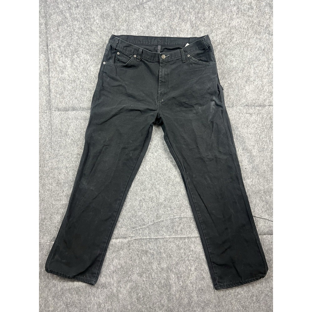 Dickies Men's Black Carpenter Straight Leg Workwear/Utility/Outdoor Pants 38x32